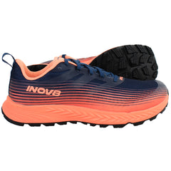 Inov-8 Trailfly Speed Womens Navy/Coral Running Shoes (Wide Fit)