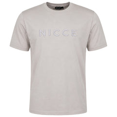 Nicce Mercury Mens Stone Grey T-Shirt