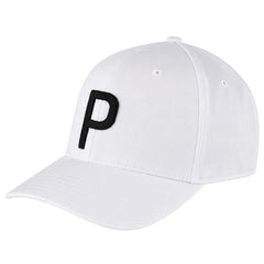 Puma P White Golf Cap
