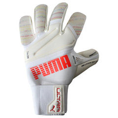 Puma Ultra Grip 1 Hybrid Pro Mens White Goalkeeper Gloves