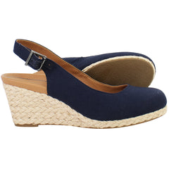 Vionic Coralina Womens Navy Wedges