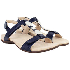 Vionic Farra Lizard Womens Navy Sandals