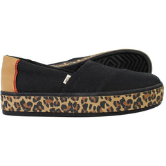 Toms Alpargata Boardwalk Womens Black Espadrilles