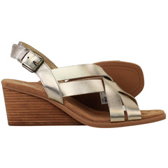 Toms Gracie Womens Gold Wedges