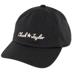 Converse x Chuck Taylor Large Logo Black Baseball Cap