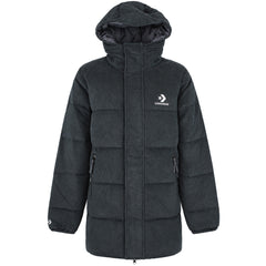 Converse Cord Mid Down Mens Black Padded Jacket