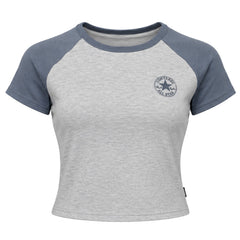 Converse x Chuck Taylor Raglan Womens Grey T-Shirt