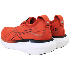 Asics Gel-Nimbus 25 Mens Red Running Shoes