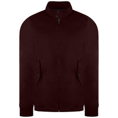 Ben Sherman Signature Mens Burgundy Harrington Jacket