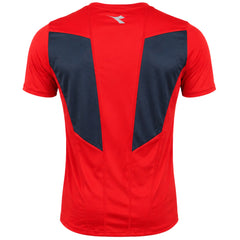 Diadora Logo Mens Red T-Shirt