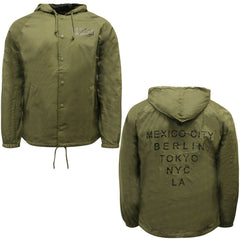 Supra Cities HD Mens Green Windbreaker Jacket
