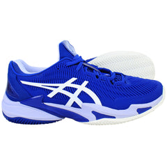 Asics Court FF 3 Novak Clay Mens Blue Tennis Shoes