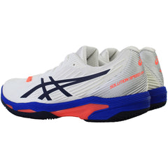 Asics Solution Speed FF 2 Clay Womens White Padel Shoes