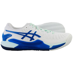 Asics Gel-Resolution 9 Clay Womens White Tennis Shoes