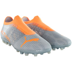 Puma Ultra 3.4 MG Kids Silver Football Boots