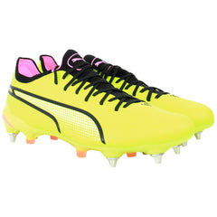 Puma King Ultimate MxSG Mens Yellow Football Boots