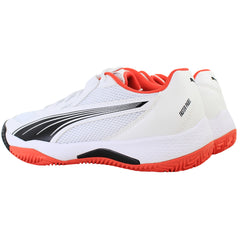 Puma Nova Court Mens White/Red Padel Shoes