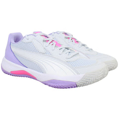 Puma Nova Womens White Court Shoes