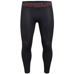 Under Armour HeatGear Supervent 2.0 Mens Black/Orange 3/4 Baselayer
