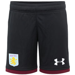 Under Armour Aston Villa FC Kids Black Football Shorts