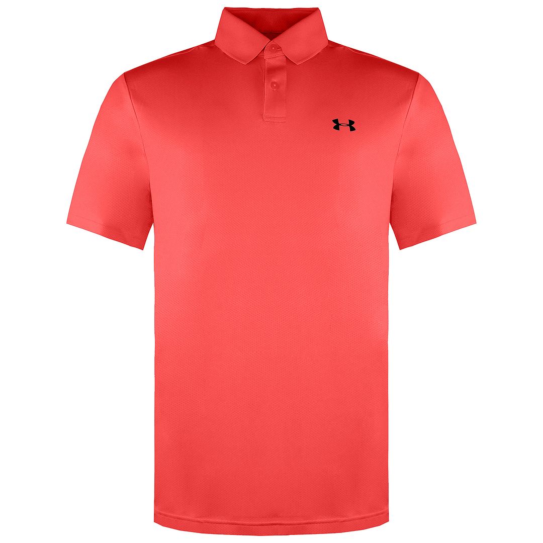 Under Armour Performance 2.0 Mens Red Golf Polo Shirt Sport It First