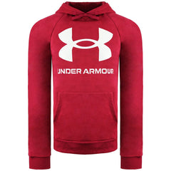 Under Armour Rival Fleece Mens Burgundy Hoodie