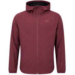 Under Armour Woven Mens Dark Red Windbreaker Jacket