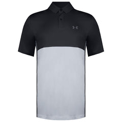 Under Armour Performance Blocked Mens Black/Grey Polo Shirt