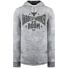 Under Armour Project Rock Terry Mens Grey Hoodie