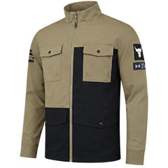 Under Armour x Project Rock Q2 Woven Mens Green/Black Jacket