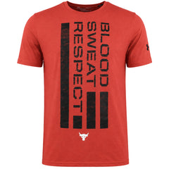 Under Armour x Project Rock BSR Flag Mens Red T-Shirt