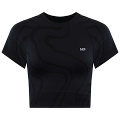 MyProtein Tempo Wave Seamless Womens Black Sports Bra