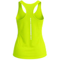 Asics Motion Dry Womens Yellow Tank Top