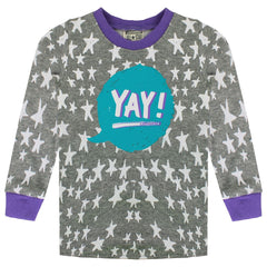 Converse Girls French Terry Kids Grey/Purple Set