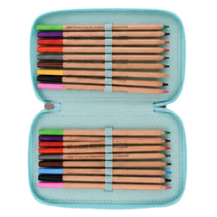 Lego Iconic Sparkle 3Layer Kids Pink Pencil Case with Content