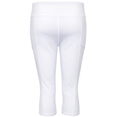 Asics Logo Womens White 3/4 Tennis Leggings