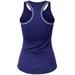 Asics Court Piping Womens Navy Tennis Vest