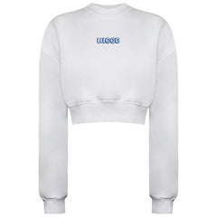 Nicce Anta Womens White Cropped Sweater