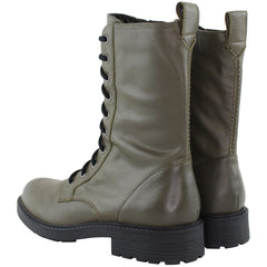 Clarks Orinoco 2 Style Womens Dark Green Boots