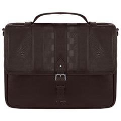 Ted Baker Wavyees Mens Brown Satchel Bag
