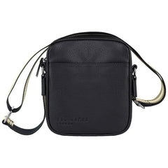 Ted Baker Kiian Faux Leather Webbing Mens Black Crossbody Bag