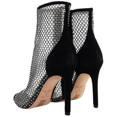 Ted Baker Junapah Crystal Mesh Womens Black Heeled Shoes