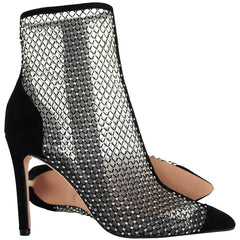 Ted Baker Junapah Crystal Mesh Womens Black Heeled Shoes