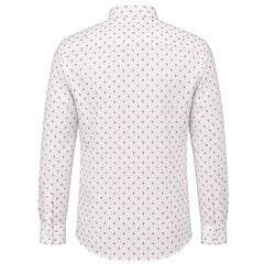 Ted Baker Area Mens White Geometric Print Shirt