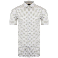 Ted Baker Forter Mens White Geo Print Shirt