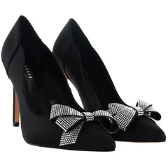 Ted Baker Orlilas Crystal Bow Womens Black Court Shoes