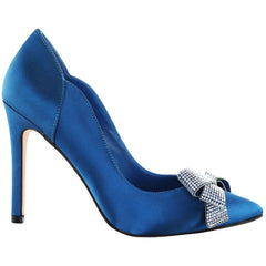 Ted Baker Orlilas Crystal Bow Womens Blue Court Shoes