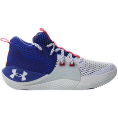 Under Armour GS Embiid 1 Kids White/Blue Basketball Shoes