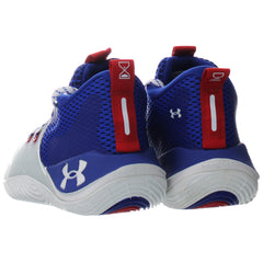 Under Armour GS Embiid 1 Kids White/Blue Basketball Shoes