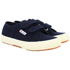 Superga Cotjstrap Classic Kids Navy Plimsolls